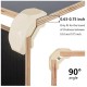 8PCS Wood Clamp Panel Connectors Right Angle Clip Set for Creative DIY Furniture Closet Table Storage Shelf Hard Plastic Material Fit