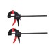 2Pcs 12 inch Quick Release Speed Squeeze Wood Working Work Bar F Clamp Clip Kit Spreader Clamps Gadget Tool