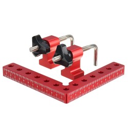 100/120/140mm Two Side Metric Scale Woodworking Precision Clamping Square L-Shaped Auxiliary Fixture Splicing Board Positioning Panel Fixed Clip 100/120/140mm Two Side Metric Scale Woodworking Precision Clamping Square L-Shaped Auxiliary Fixture Splicing Board Positioning Panel Fixed Clip