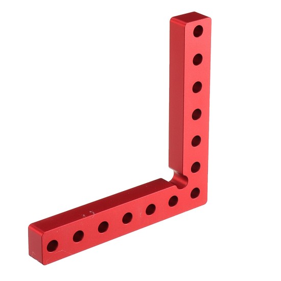 100/120/140mm Two Side Metric Scale Woodworking Precision Clamping Square L-Shaped Auxiliary Fixture Splicing Board Positioning Panel Fixed Clip