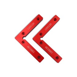 2pcs Aluminum 90 Degree Precision Positioning L Squares Block 100/120/140mm Positioning Right Angle Ruler Clamping Measure Tools