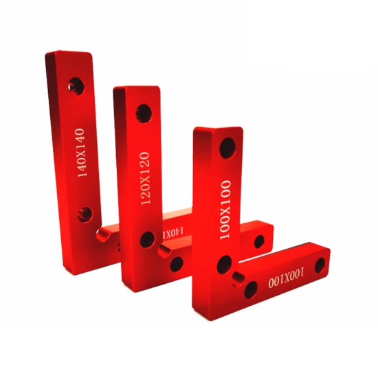 Aluminum 90 Degree Precision Positioning L Squares Block 100/120/140mm Positioning Right Angle Ruler Clamping Measure Tools