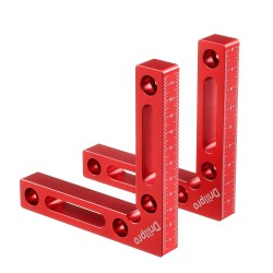 DP-WD3 2Pcs Woodworking Precision Clamping Square L Shape Auxiliary Fixture Machinist with Metricinch Scale Right Angle Positioning Ruler Clamp DP-WD3 2Pcs Woodworking Precision Clamping Square L Shape Auxiliary Fixture Machinist with Metricinch Scale Right Angle Positioning Ruler Clamp