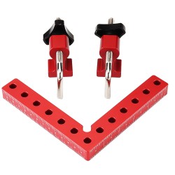 Woodworking Precision Clamping Square L-Shaped Auxiliary Fixture Splicing Board Positioning Panel Fixed Clip Carpenter Square Ruler Woodworking Tool Woodworking Precision Clamping Square L-Shaped Auxiliary Fixture Splicing Board Positioning Panel Fixed Clip Carpenter Square Ruler Woodworking Tool