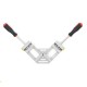 Double Handle Woodworking Clamp 90 Degree Right Angle Clip Woodworking Jig Quick Corner Clamp with TPR Handle