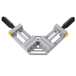 Double Handles 90 Degree Right Angle Clip Woodworking Jig Quick Corner Clamp Aluminum Double Handles 90 Degree Right Angle Clip Woodworking Jig Quick Corner Clamp Aluminum