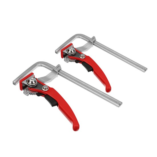 2PCS Alloy Steel Upgrade Quick Ratchet Track Saw Guide Rail Clamp MFT Clamp for MFT Table and Guide Rail System Woodworking Clamp