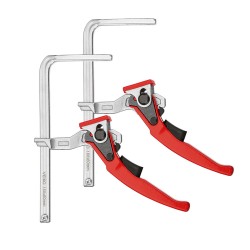 2PCS Alloy Steel Upgrade Quick Ratchet Track Saw Guide Rail Clamp MFT Clamp for MFT Table and Guide Rail System Woodworking Clamp 2PCS Alloy Steel Upgrade Quick Ratchet Track Saw Guide Rail Clamp MFT Clamp for MFT Table and Guide Rail System Woodworking Clamp