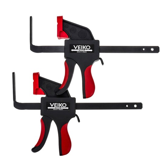 2Pcs Set One Handed Quick Release Track Saw Clamps for MFT Table and Festool Track Saw Guide Rail Clamps Woodworking Table Clamps