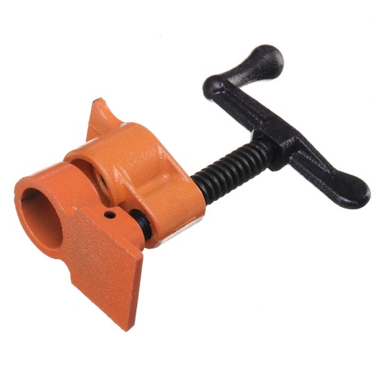 Wood Gluing Pipe Clamp 3/4 Inch Heavy Duty Woodworking Cast Iron Pipe Clamp