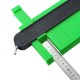 10 Inch Contour Gauge Green Lockable Shape Radial Ruler Profiling Gauge Taking Device