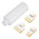 10pcs 120ml Glue Bottle PE Flat Shoulder Plastic Bottle 2/3/5mm Wool Felt Head Plastic Cover