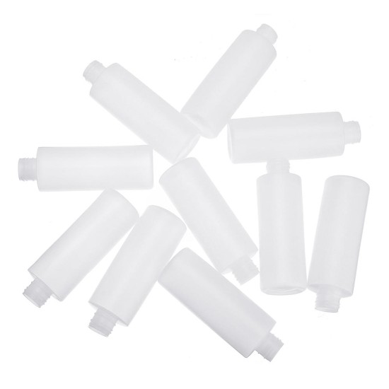 10pcs 120ml Glue Bottle PE Flat Shoulder Plastic Bottle 2/3/5mm Wool Felt Head Plastic Cover