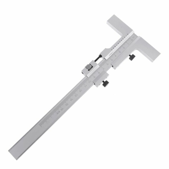 160/250/300/400/500mm T-Type Vernier Caliper Scraper Bridge Tool 0.05mm Fine Adjustment Carbon Steel Ruler Measuring Tool