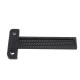 Black Aluminium Alloy T-160 Hole Positioning Measuring Ruler 160mm Metric T Ruler Woodworking Precision Crossed Marking Scriber