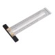 200/300/400mm Stainless Steel Precision Marking T Ruler Hole Positioning Measuring Ruler Woodworking Scriber Scribing Tool