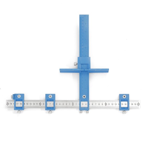 Upgrade Inch/mm Drill Guide Sleeve Cabinet Hardware Jig Wood Drilling Dowelling Tool