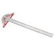 Stainless Steel Edge Ruler Protractor Woodworking Ruler Angle Measuring Tool Precision Carpenter Tool