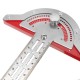Stainless Steel Edge Ruler Protractor Woodworking Ruler Angle Measuring Tool Precision Carpenter Tool