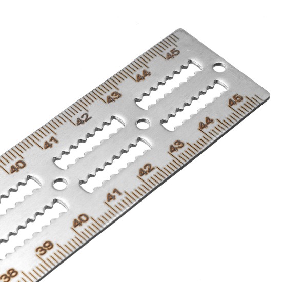 Stainless Steel Edge Ruler Protractor Woodworking Ruler Angle Measuring Tool Precision Carpenter Tool