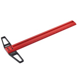 TS Imperial 12 to 30 Inch Aluminum Alloy Precision Woodworking Scriber Positioning Marking T Ruler 1/16 Inch Per Hole TS Imperial 12 to 30 Inch Aluminum Alloy Precision Woodworking Scriber Positioning Marking T Ruler 1/16 Inch Per Hole