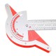 Woodworkers Edge Rule Efficient Protractor Edge Ruler Stainless Steel Measuring Ruler Scale Plastic Caliper Carpentry Tool