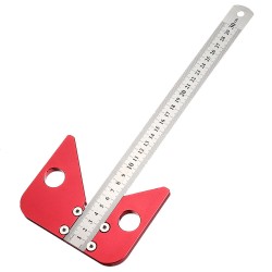 Woodworking Center Scriber 45 Degrees Angle Line Caliber Ruler Wood Measuring Scribe Tool Woodworking Center Scriber 45 Degrees Angle Line Caliber Ruler Wood Measuring Scribe Tool