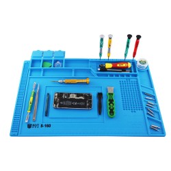 S160 Magnetic Heat Insulation Silicone Pad Desk Mat Maintenance Platform BGA Soldering Repair Station S160 Magnetic Heat Insulation Silicone Pad Desk Mat Maintenance Platform BGA Soldering Repair Station