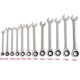 12Pcs 6-19mm Ratchet Wrench Set Ratcheting Spanner Car Repair Tool DIY Open Ring