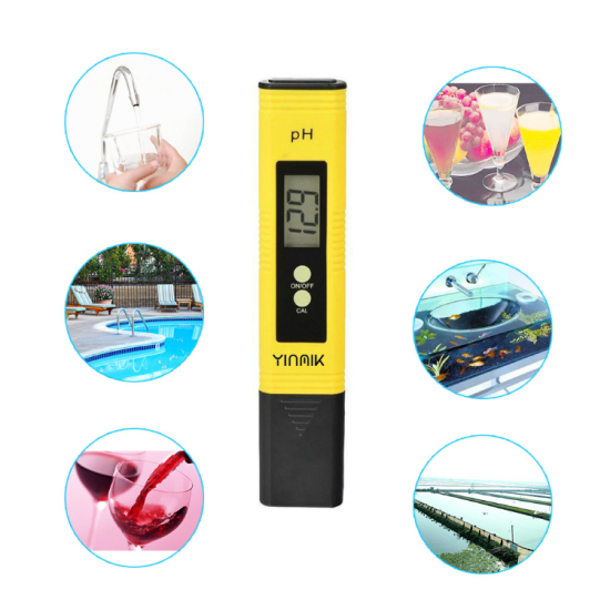 0 ~14.0 PH PH Meter Tester Pen Digital Water Pool Hydroponics Monitor Aquarium