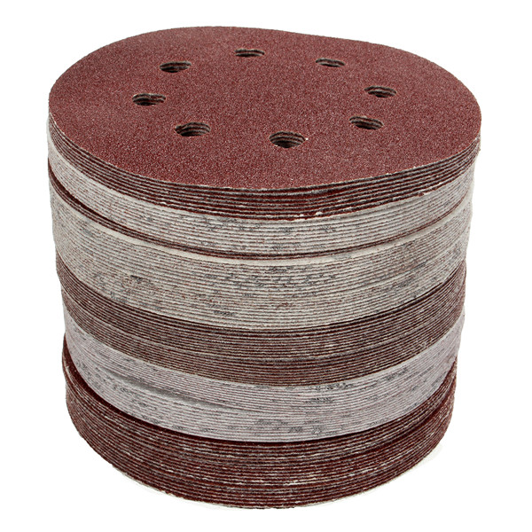 100pcs-125mm-8-Holes-Abrasive-Sand-Discs-60-240-Grit-Sanding-Papers-1070842-5