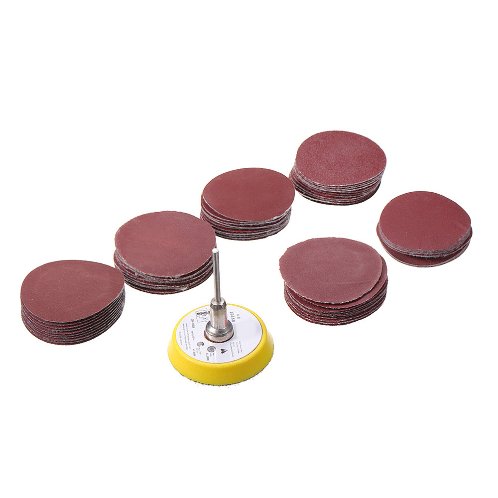 60pcs-50mm-Sanding-Disc-Sandpaper-with--Backing-Pad-for-Dremel-Rotary-Tool-1384310-3