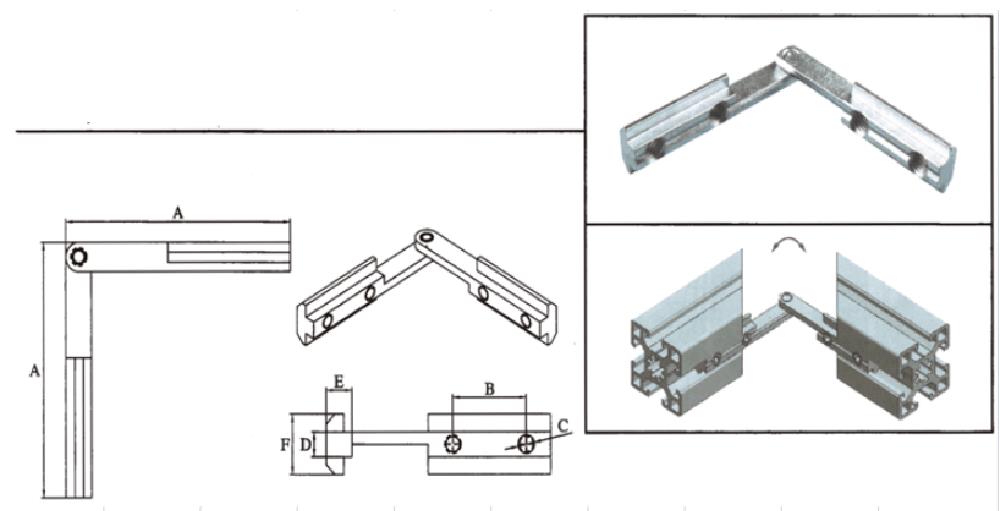 Machifit-202030304040-Aluminum-Extrusions-Arbitrary-Multiple-Angle-Connector-Angled-Slot-Joints-1492124-7