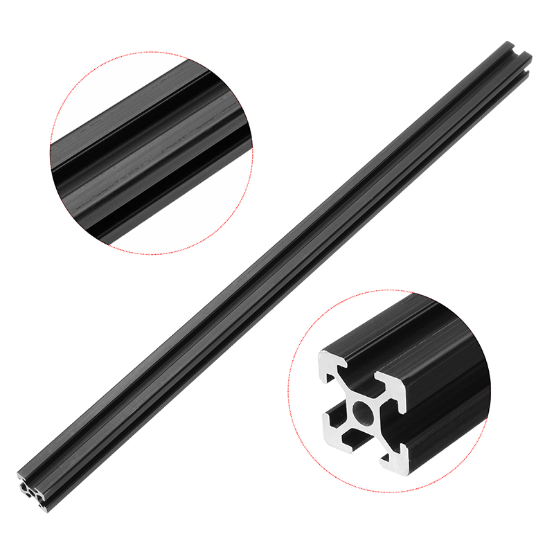 Machifit-400mm-Length-Black-Anodized-2020-T-Slot-Aluminum-Profiles-Extrusion-Frame-For-CNC-1239652-1