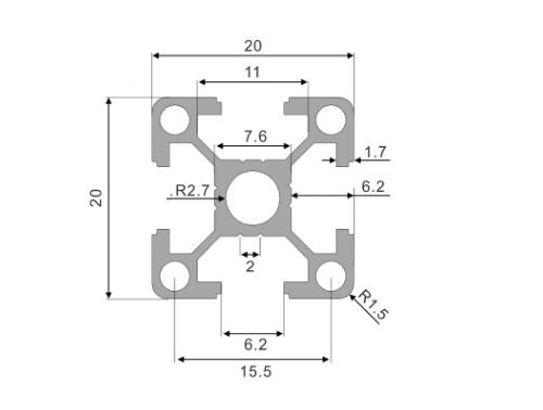 Machifit-Black-100-1200mm-2020-T-slot-Aluminum-Extrusions-Aluminum-Profiles-Frame-for-CNC-Laser-Engr-1484404-7