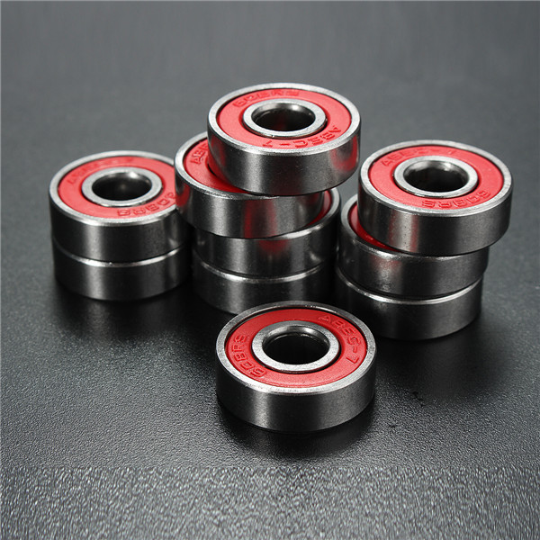 10pcs-ABEC-7-Red-Sealed-Deep-Groove-Skateboard-Ball-Bearing-608RS-9x22x6mm-Ball-Bearing-1134278-2