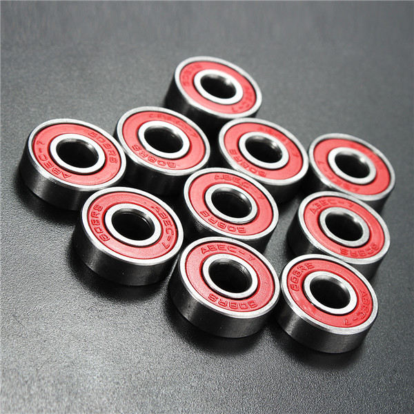 10pcs-ABEC-7-Red-Sealed-Deep-Groove-Skateboard-Ball-Bearing-608RS-9x22x6mm-Ball-Bearing-1134278-4