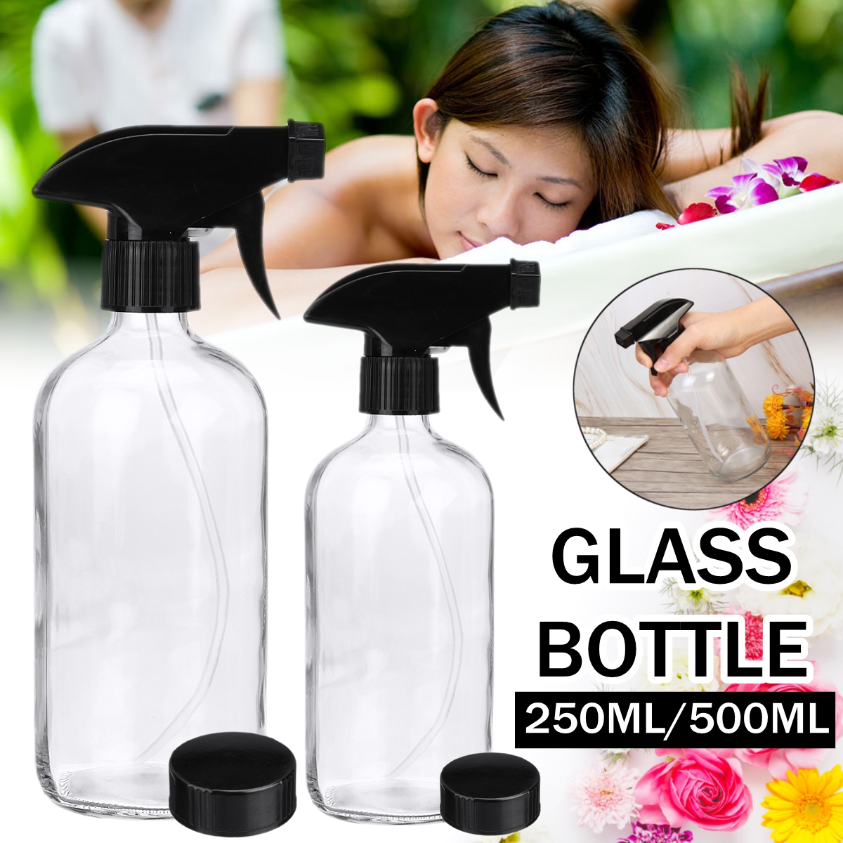 250ml500ml-Clear-Glass-Bottle-With-Trigger-Sprayer-Cap-Essential-Oil-Water-Spraying-Bottle-1690680-1