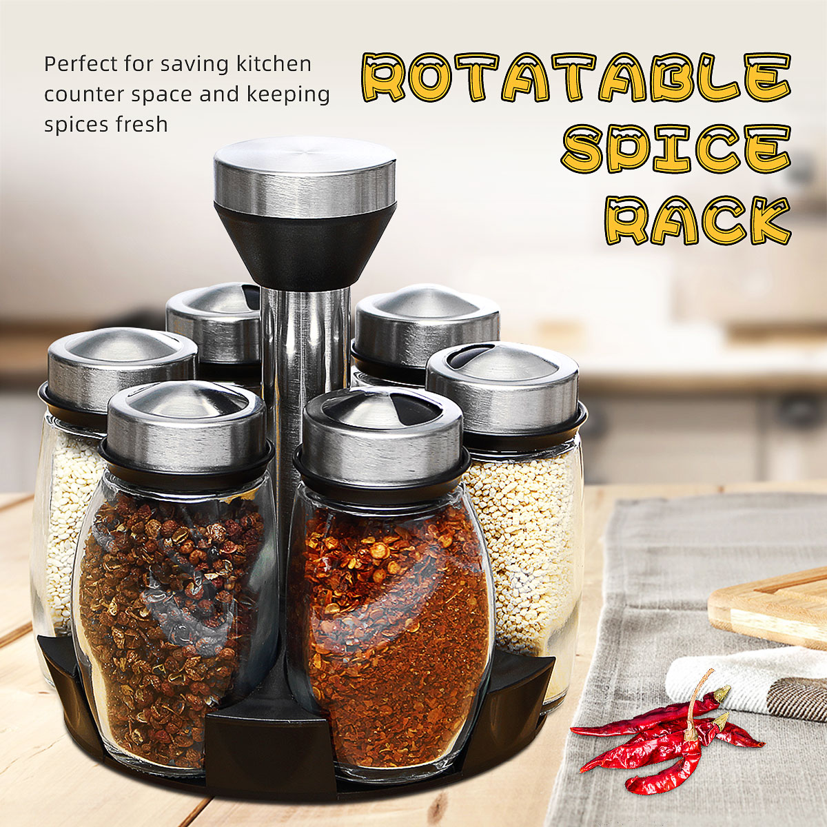 Rotatable-Spice-Kitchen-Storage-Rack-Stand-Holder--6-Bottles-Seasoning-Organizer-Shelf-1604761-1