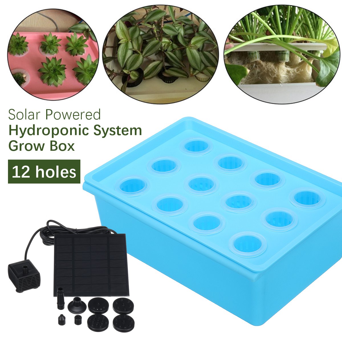12-Holes-Soilless-Cultivation-Hydroponic-Box-Solar-Power-Flower-Plant-Site-Hydroponic-System-Pump-Eq-1716495-2