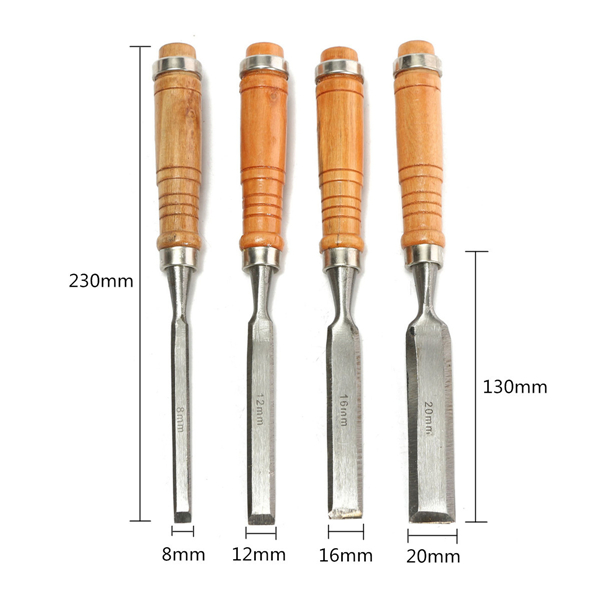 4Pcs-8121620mm-Woodwork-Carving-Chisels-Tool-Set-For-Woodworking-Carpenter-1057662-6