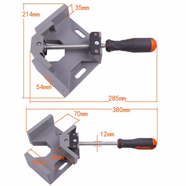 90Degree-Right-Angle-Single-Handle-Aluminum-Rectangular-Carbide-WWood-Working-Vise-1021902-3