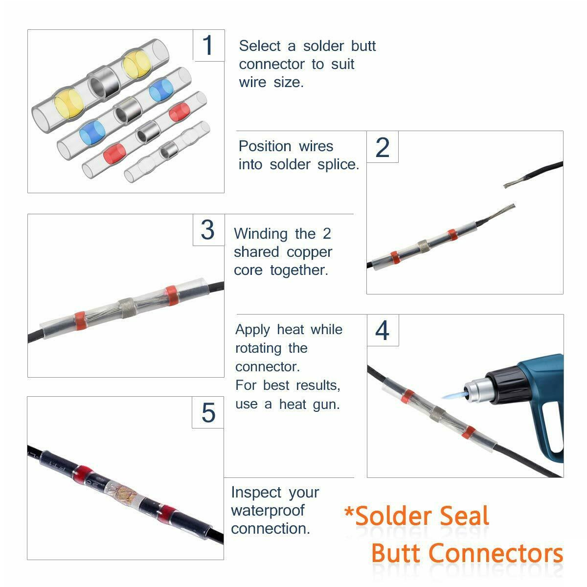 250-Pcs-Heat-Shrink-Butt-Terminals-Solder-Seal-Sleeve-Wire-Connector-Waterproof-Wire-Connector-Termi-1570264-7