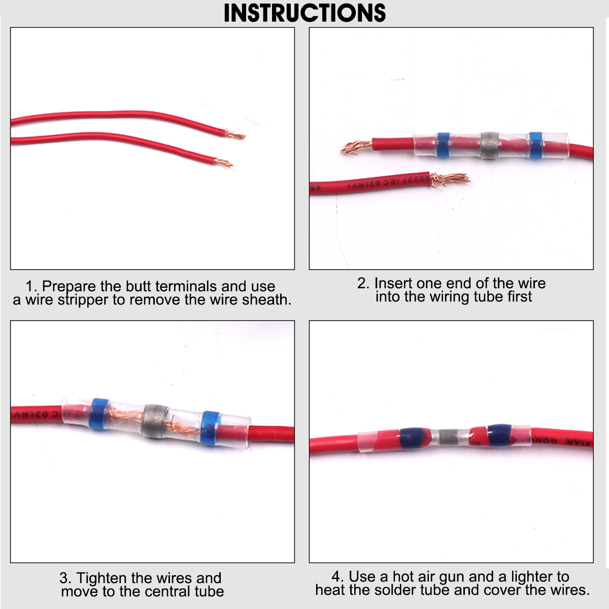 260PCS-Sleeve-Heat-Shrink-Tube-Butt-Waterproof-Wire-Splice-Connectors-1642276-4