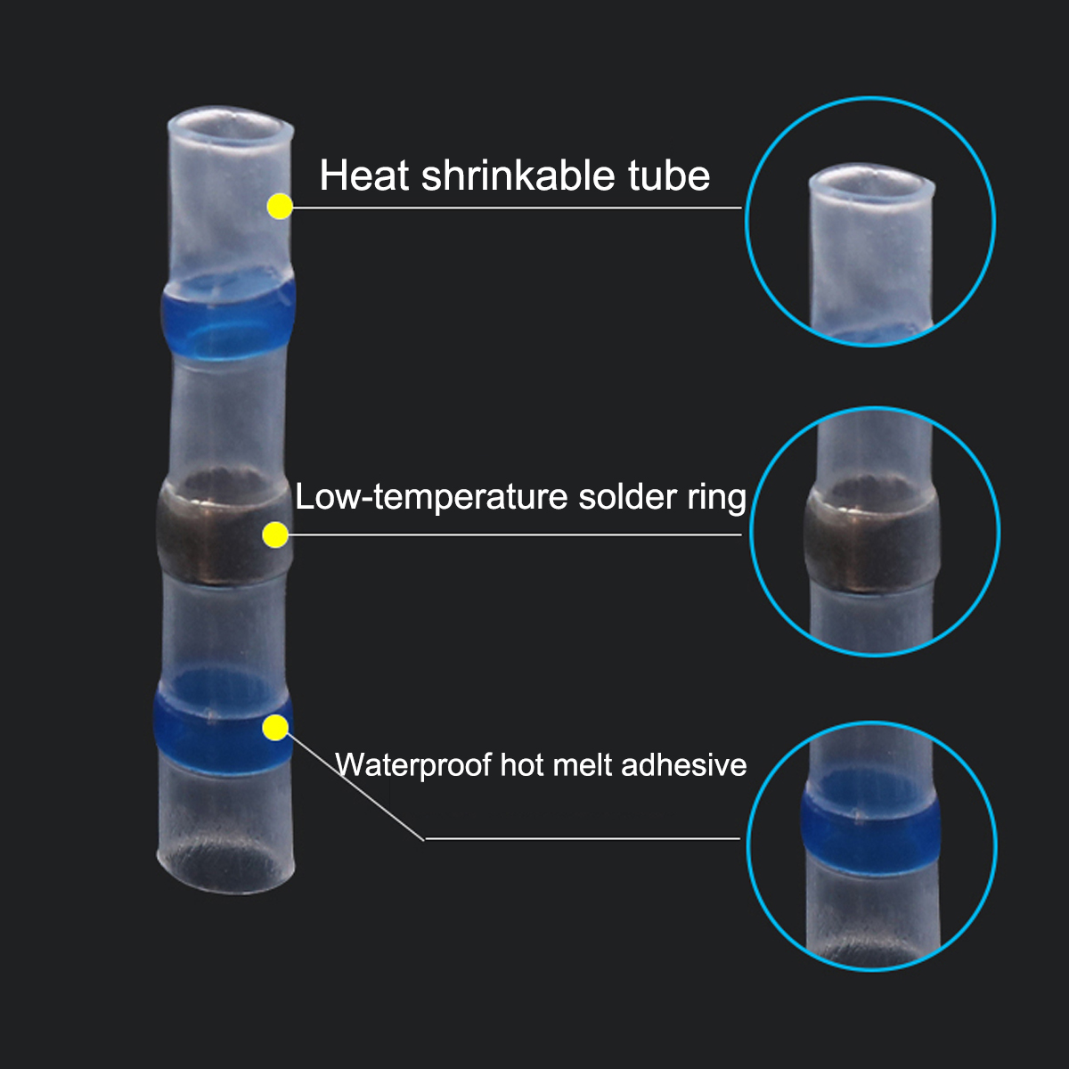 260PCS-Sleeve-Heat-Shrink-Tube-Butt-Waterproof-Wire-Splice-Connectors-1642276-5