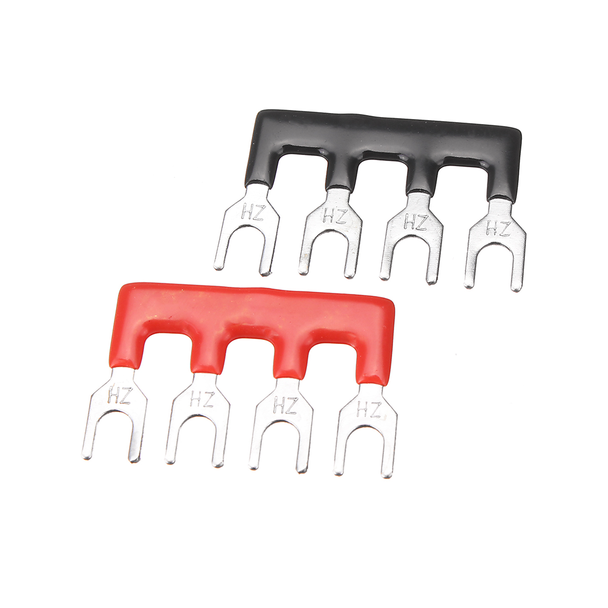 600V-15A-Dual-Rows-4-Position-Screw-Terminal-Strip-RedBlack-Pre-Insulated-Terminal-Block-Strip-1356857-3