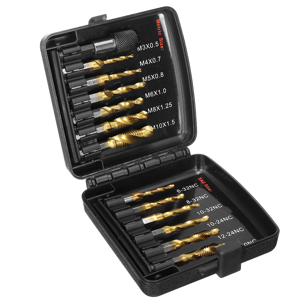 Drillpro-13pcs-M3-M10-Metric-Screw-Thread-Tap-Drill-Bits-Set-Hex-Shank-Drill-Bit-Screw-Compound-Tap--1915955-9