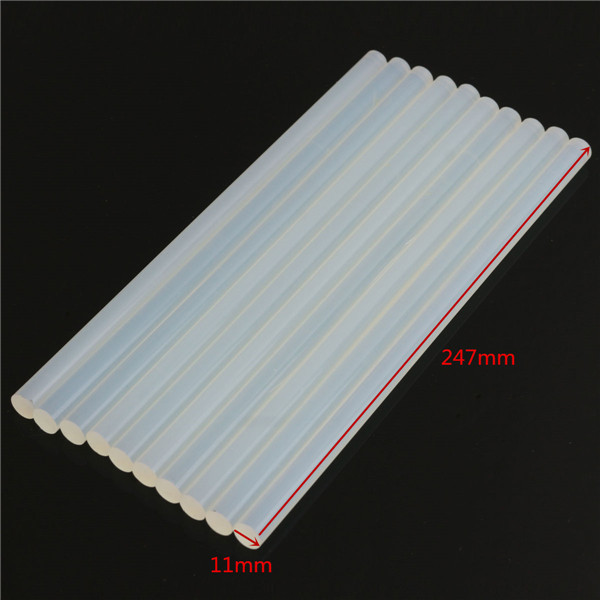 10pcs-11mm-x-247mm-EVA-Clear-Hot-Melt-Glue-Adhesive-Sticks-For-Glue-Gun-1047291-1