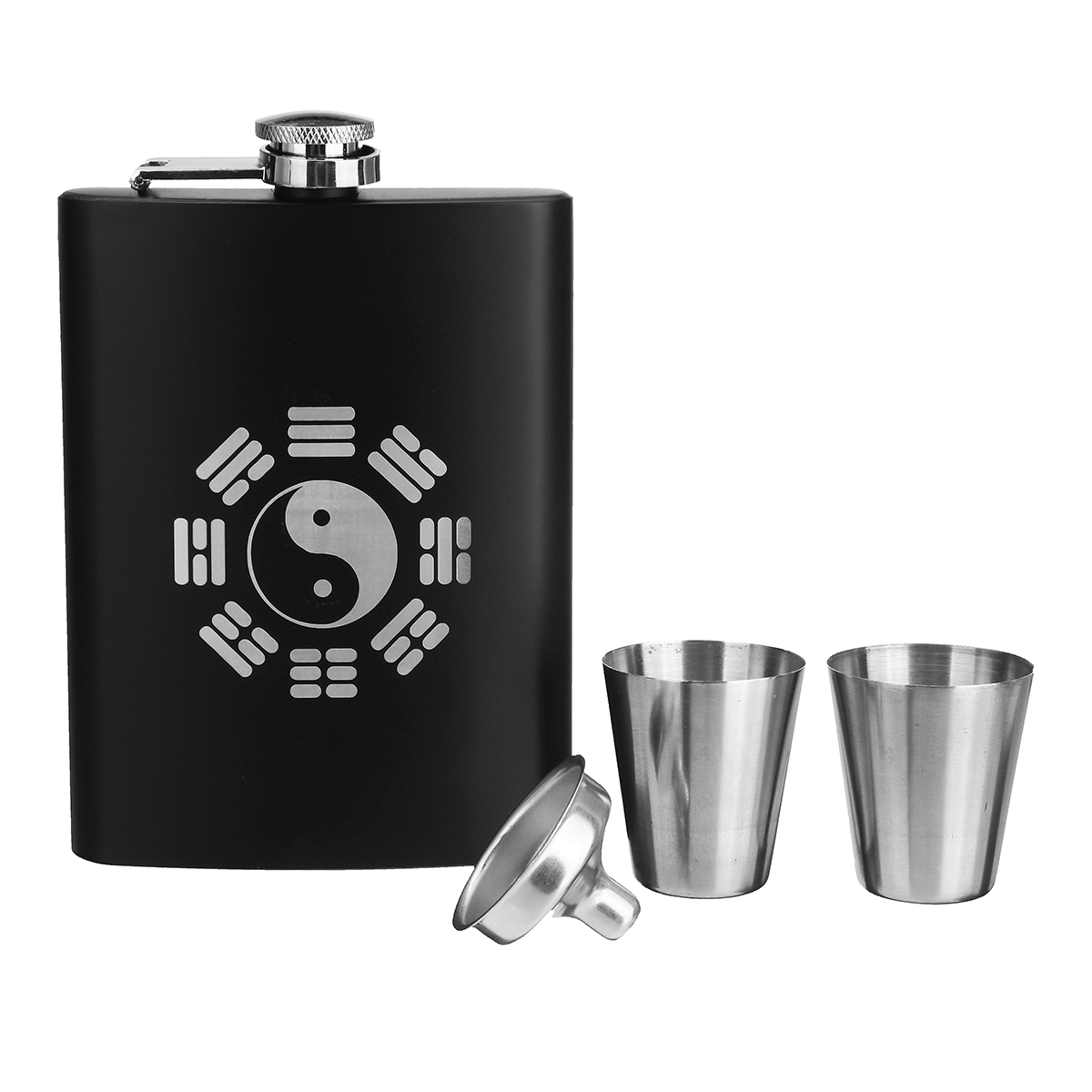 8oz-Stainless-Steel-Pocket-Liquor-Hip-Flask-Drink-Flagon-with-Funnel-1582092-4