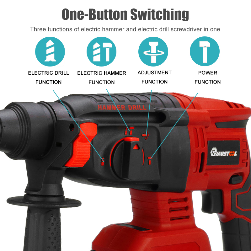 26mm-22900mAh-Cordless-Brushless-Electric-Keyed-Rotary-Hammer-Power-Impact-Drill-1940896-5